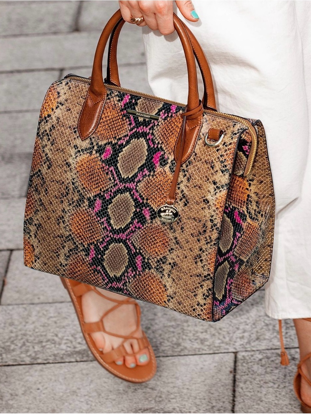 BRAHMIN Caroline Marmalade Tangelo BNWT